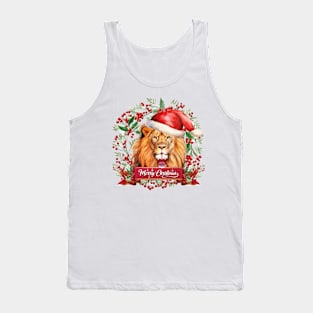 Merry Christmas Lion Tank Top